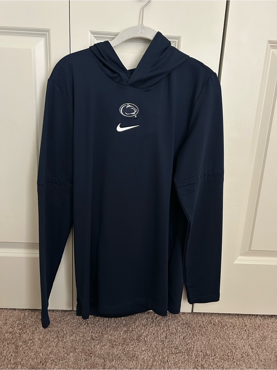 Nike Other - Nike Navy Pullover Dri-FIT Hoodie with White Logos